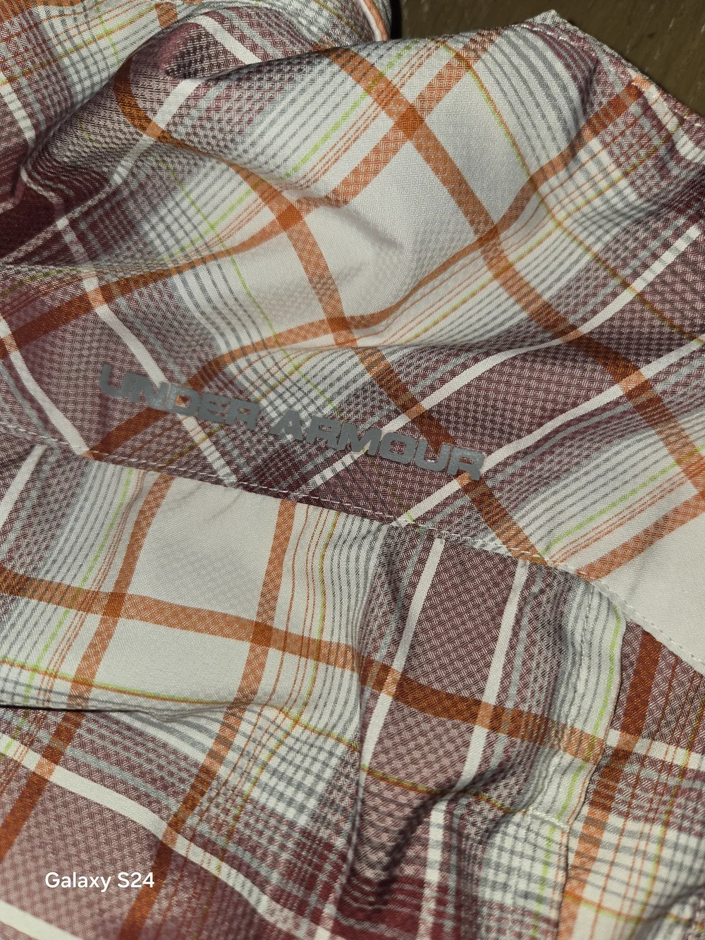 Under Armour Men's 3XL Short Sleeve Plaid Button-Down Fishing Shirt